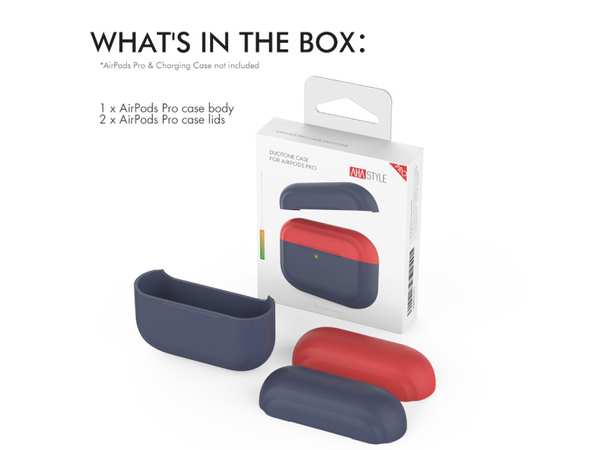 کاور سیلیکونی ایرپاد پرو آها استایل AhaStyle PT-P2 Silicon Case Apple AirPods Pro DuoTone - تصویر 8