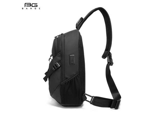 کوله کراس بادی تک بند ضد آب یو اس بی دار بنج Bange BG-77120 Men Waterproof Crossbody Chest Bag with USB - تصویر 11