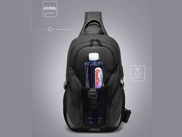 کوله کراس بادی تک بند ضد آب یو اس بی دار بنج Bange BG-77120 Men Waterproof Crossbody Chest Bag with USB - تصویر 15