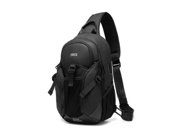 کوله کراس بادی تک بند ضد آب یو اس بی دار بنج Bange BG-77120 Men Waterproof Crossbody Chest Bag with USB - تصویر 8