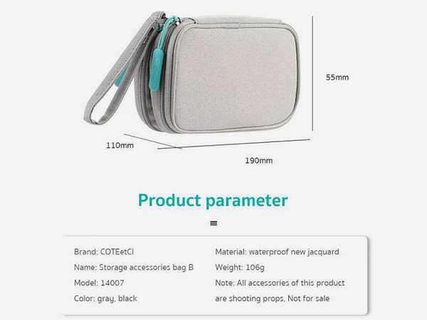 کیف دستی لوازم جانبی ضدآب کوتتسی COTEetCI Storage accessories bag B 14007 - تصویر 2