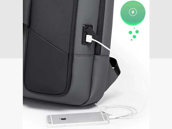 کوله پشتی ضد آب یو اس بی دار بنج Bange BG-7238 Waterproof Backpack with USB Port - تصویر 9