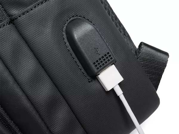 کوله تک بند یو اس بی دار بنج BANGE BG-77107 Anti Theft Single strap backpack 9.7 - تصویر 10
