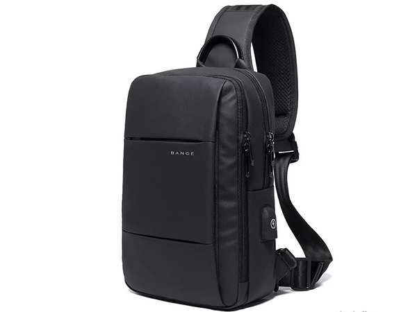 کوله تک بند یو اس بی دار بنج BANGE BG-77107 Anti Theft Single strap backpack 9.7 - تصویر 3