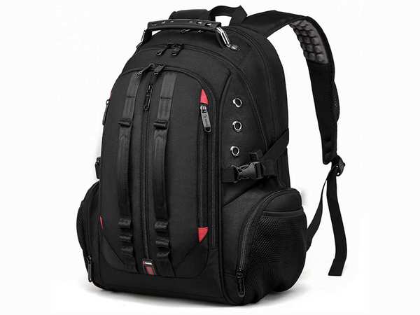کوله پشتی ضد آب لپ تاپ 17 اینچ با دو درگاه یو اس بی و آی یو ایکس بنج Bange BG-1901 Ransel Hitam Backpack Pria Tas 17 Inch