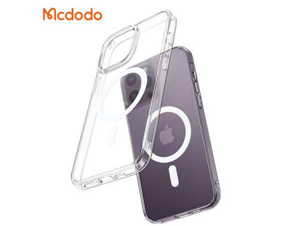 قاب محافظ مگ سیف آیفون 14 پرومکس شفاف مک دودو Mcdodo Crystal PC-3093 Apple iPhone 14 Pro Max Magsafe Case