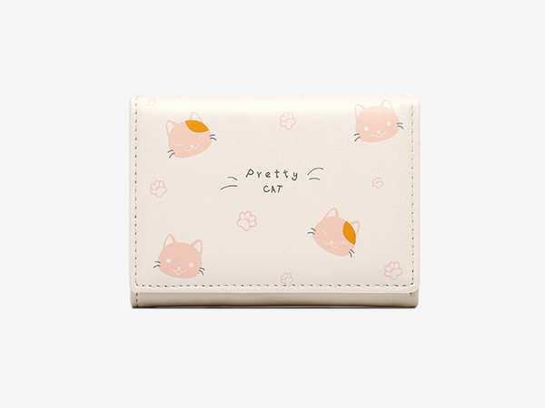 کیف پول دخترانه کوچک Taomicmic Y8303 Cat Print Short Wallet - تصویر 5