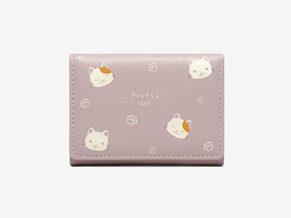 کیف پول دخترانه کوچک Taomicmic Y8303 Cat Print Short Wallet - تصویر 7