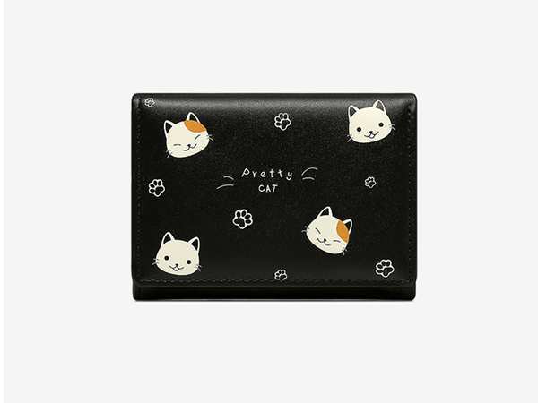 کیف پول دخترانه کوچک Taomicmic Y8303 Cat Print Short Wallet - تصویر 9
