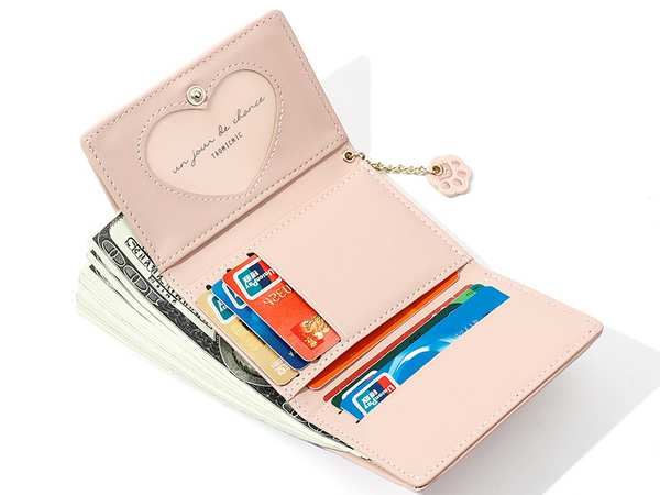 کیف پول دخترانه فانتزی با زنجیر تزئینی تائومیک میک TAOMICMIC 929591 small cartoon short wallet women - تصویر 5