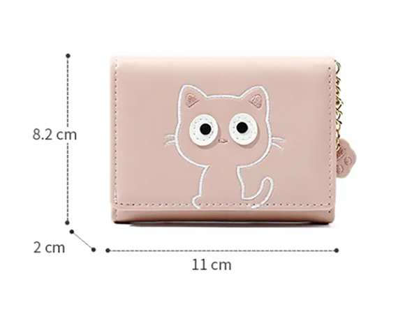 کیف پول دخترانه فانتزی با زنجیر تزئینی تائومیک میک TAOMICMIC 929591 small cartoon short wallet women - تصویر 9