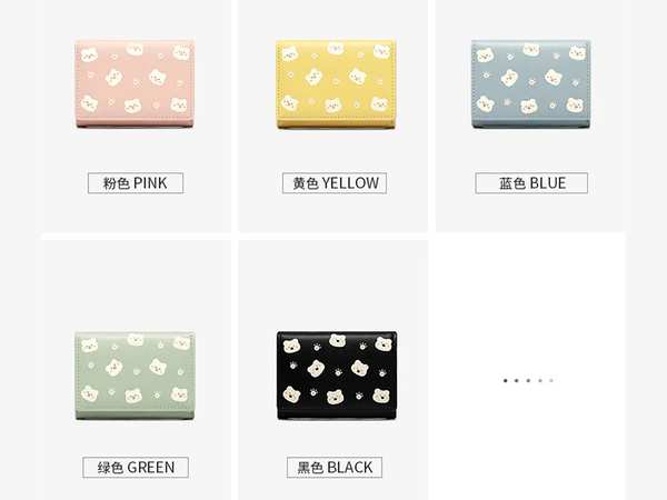 کیف پول دخترانه تاشو TAOMICMIC Y8848 small tri fold short women wallet - تصویر 9