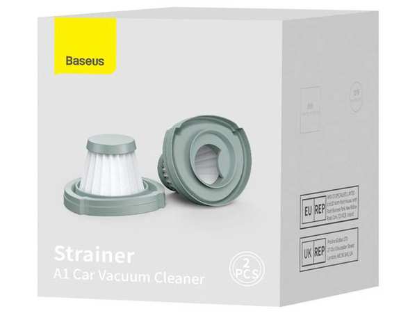 فیلتر جارو شارژی A1 بیسوس ( پک دو عددی ) Baseus strainer filter for Baseus A1 car vacuum cleaner VCAQ010113 - تصویر 4