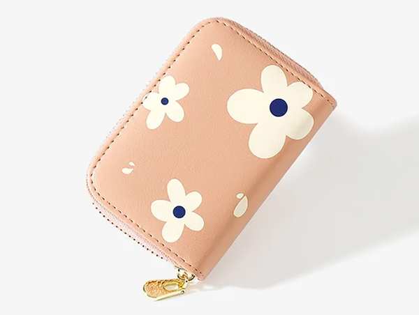 کیف پول و کارت دخترانه گلدار TAOMICMIC Y8376 PU leather credit card holder girl wallet - تصویر 10