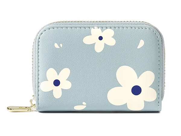 کیف پول و کارت دخترانه گلدار TAOMICMIC Y8376 PU leather credit card holder girl wallet - تصویر 5