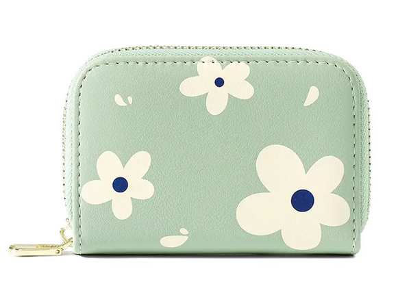 کیف پول و کارت دخترانه گلدار TAOMICMIC Y8376 PU leather credit card holder girl wallet - تصویر 6
