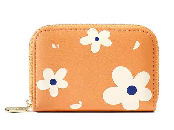 کیف پول و کارت دخترانه گلدار TAOMICMIC Y8376 PU leather credit card holder girl wallet - تصویر 7