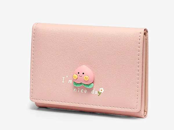 کیف پول دخترانه فانتزی تاشو با طراحی برجسته TAOMICMIC Y8902 three-fold women money clip short wallet - تصویر 10