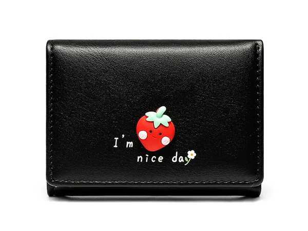 کیف پول دخترانه فانتزی تاشو با طراحی برجسته TAOMICMIC Y8902 three-fold women money clip short wallet - تصویر 7