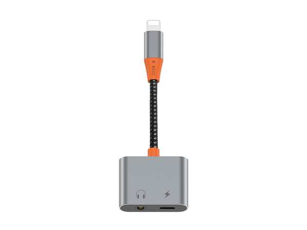 مبدل لایتنینگ به پورت صدا و لایتنینگ ویوو Wiwu LT07 Lightning To 3.5mm Aux Converter Audio Adapter