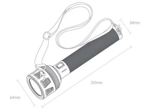 چراغ قوه شیائومی Xiaomi NexTool NE20168 Thunder Searching Flashlight - تصویر 4