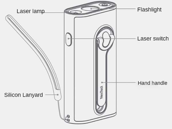 چراغ قوه لیزری به همراه رادیو و پاور بانک شیائومی xiaomi Youpin Nextool 6-in-1 Laser Light Power Bank for FM Radio Flashlight NE20092 - تصویر 3