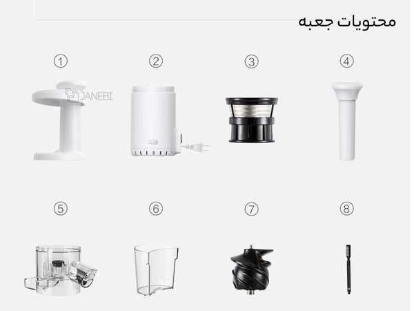دستگاه آبمیوه گیری برقی مینی جویس شیائومی Xiaomi zhenmi mini juicer BJ08 - تصویر 5