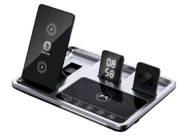 شارژر وایرلس چندکاره گرین Green 4 in 1 Wireless Charger Station GN4IN1WCS