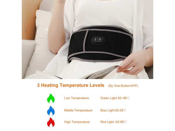 بهداشت و سلامت عمومی کمربند گرمکن شیائومی Xiaomi PMA U20 Graphene heating belt مشکی - تصویر 6