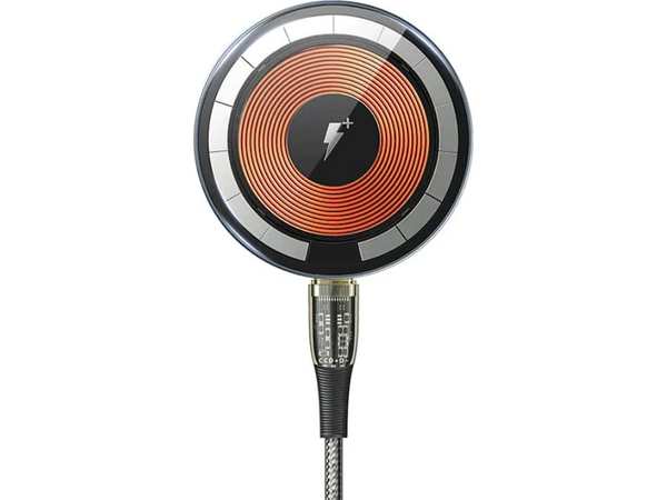 شارژر بی سیم مگنتی 15 وات رسی Recci RCW-23CC MARS Transparent Magnetic suction Wireless Charger