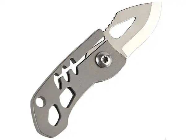 چاقو آنباکسینگ تیتانیومی تاشوی قابل آویز از دسته کلید Portable sharp mini folding knife