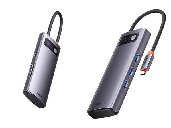 هاب تایپ سی 6 پورت فلزی بیسوس Baseus USB-C Metal Gleam Starjoy Series 6-in-1 Hub WKWG030213