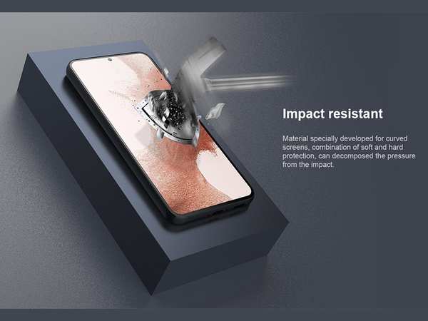 گلس منحنی سامسونگ نیلکین Nillkin Samsung Galaxy S23+/S23 Plus Impact Resistant Curved Film - تصویر 15