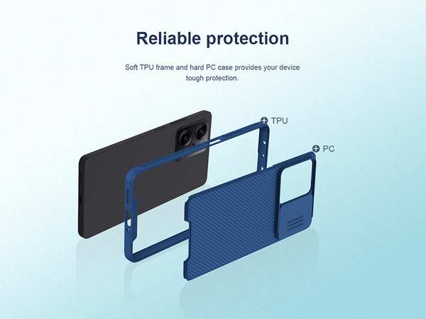 قاب محافظ شیائومی ردمی نوت 12 پرو / پوکو ایکس 5 پرو نیلکین Nilkin Redmi Note 12 Pro 5G/POCO X5 Pro 5G Cam Shield Pro Case - تصویر 16