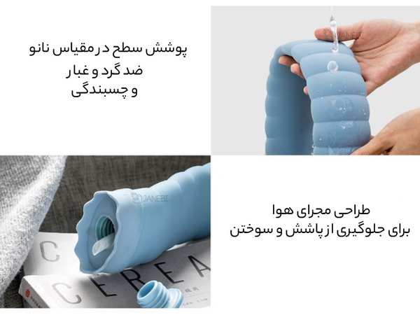 بهداشت و سلامت عمومی کیسه آب گرم U شکل شیائومی Xiaomi Youpin Jotun Judy U-Shaped Neck Heat Compress Silicone Hot Water Bag JJ-WD0040 - تصویر 12