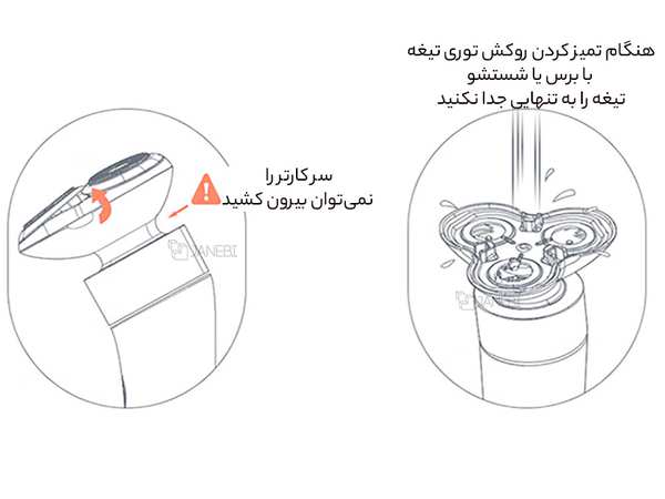 ریش تراش شارژی میسون Jifeng Speed  Net Electric Shaver Mason PS8203 - تصویر 7