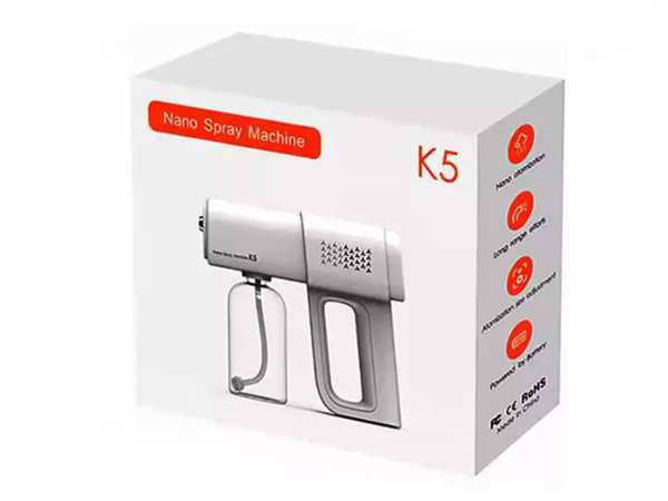 بهداشت و سلامت عمومی اسپری تفنگی ضد عفونی کننده K5 mini nano spray disinfection gun 380ml سفید برند متفرقه - تصویر 4