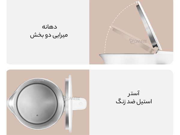 کتری برقی شیائومی Xiaomi Mijia MJJYSH01YM Thermostatic Electric Kettle 2 Pro Intelligent - تصویر 6