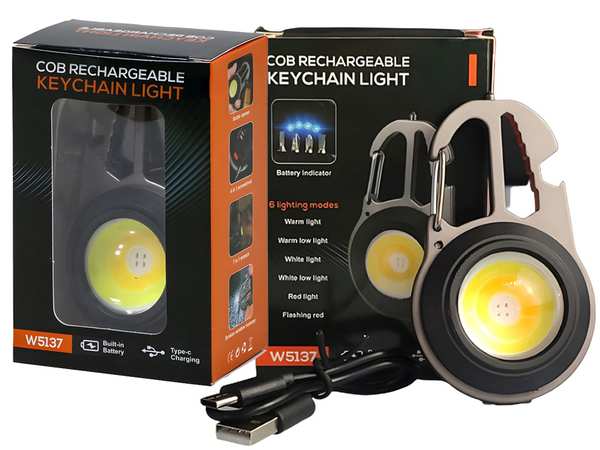 چراغ قوه شارژی مینی مسافرتی چندکاره Multi-purpose travel spotlight W5137 - تصویر 16