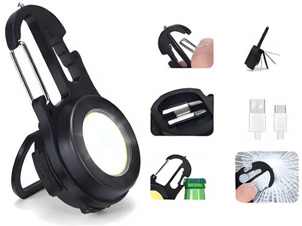 چراغ قوه شارژی مینی مسافرتی چندکاره Multi-purpose travel spotlight W5137 - تصویر 4