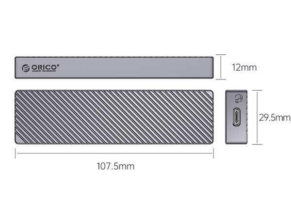 باکس تبدیل هارد M.2 NVMe به Type-Cاوریکو ORICO FV15C3-G2 USB3.2 Gen2 Type-C M.2 NVMe/NGFF SSD Enclosure - تصویر 14