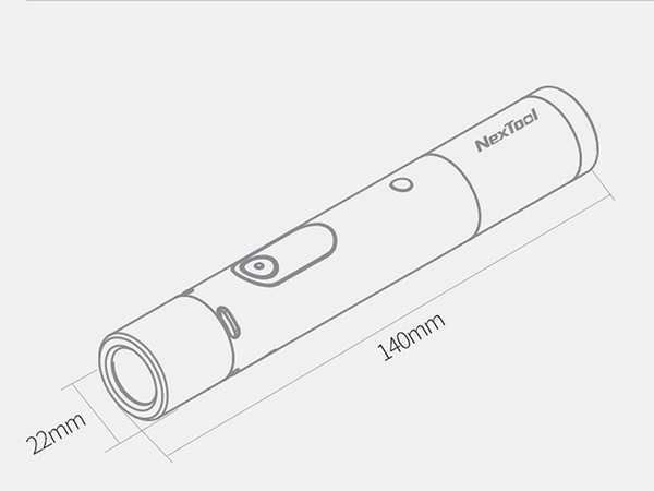 چراغ قوه و ردیاب دوربین مخفی شیائومی Xiaomi NexTool 6061-T6 Lightning Flashlight NE20042 NE20043 - تصویر 4