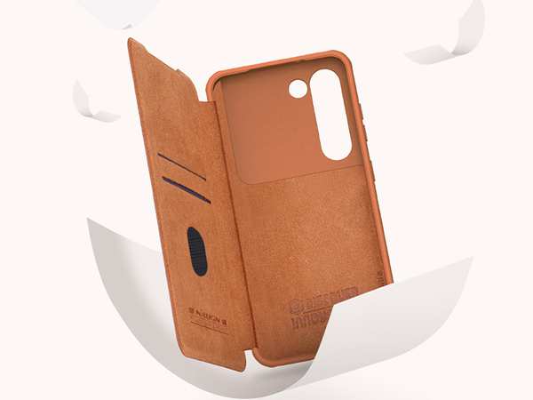 کیف سامسونگ گلکسی اس 23 پلاس نیلکین Nillkin Samsung Galaxy S23+/S23 Plus Qin Pro leather case - تصویر 15