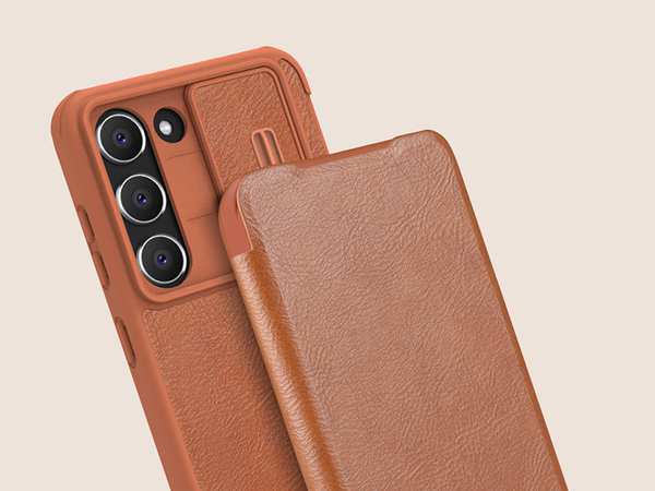 کیف سامسونگ گلکسی اس 23 پلاس نیلکین Nillkin Samsung Galaxy S23+/S23 Plus Qin Pro leather case - تصویر 18