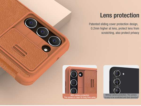 کیف سامسونگ گلکسی اس 23 پلاس نیلکین Nillkin Samsung Galaxy S23+/S23 Plus Qin Pro leather case - تصویر 19