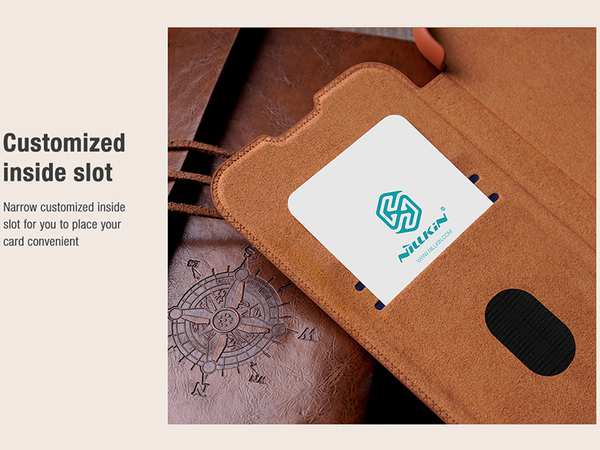 کیف سامسونگ گلکسی اس 23 پلاس نیلکین Nillkin Samsung Galaxy S23+/S23 Plus Qin Pro leather case - تصویر 21
