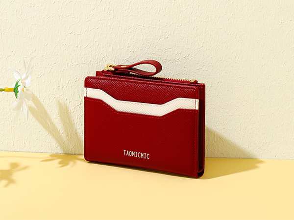 کیف پول زنانه کوچک تائومیک میک TAOMICMIC Y8964 wallet for women, short wallet style zipper bifold - تصویر 2