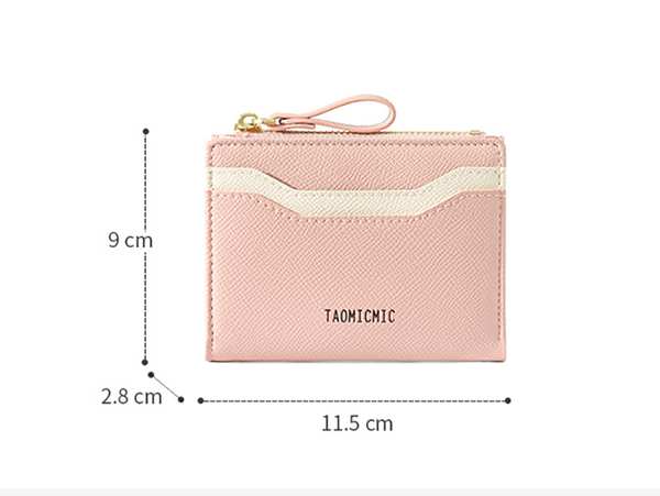 کیف پول زنانه کوچک تائومیک میک TAOMICMIC Y8964 wallet for women, short wallet style zipper bifold - تصویر 12