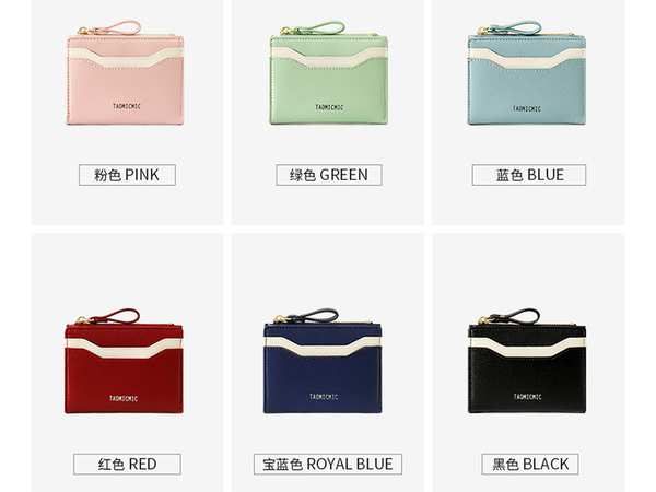 کیف پول زنانه کوچک تائومیک میک TAOMICMIC Y8964 wallet for women, short wallet style zipper bifold - تصویر 16
