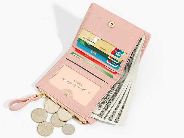 کیف پول زنانه کوچک تائومیک میک TAOMICMIC Y8964 wallet for women, short wallet style zipper bifold - تصویر 10